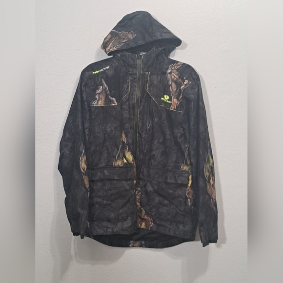 Mossy Oak Jacket Unisex Hunting Black Camouflage Hooded Camo, Size XXL. - Picture 15 of 16